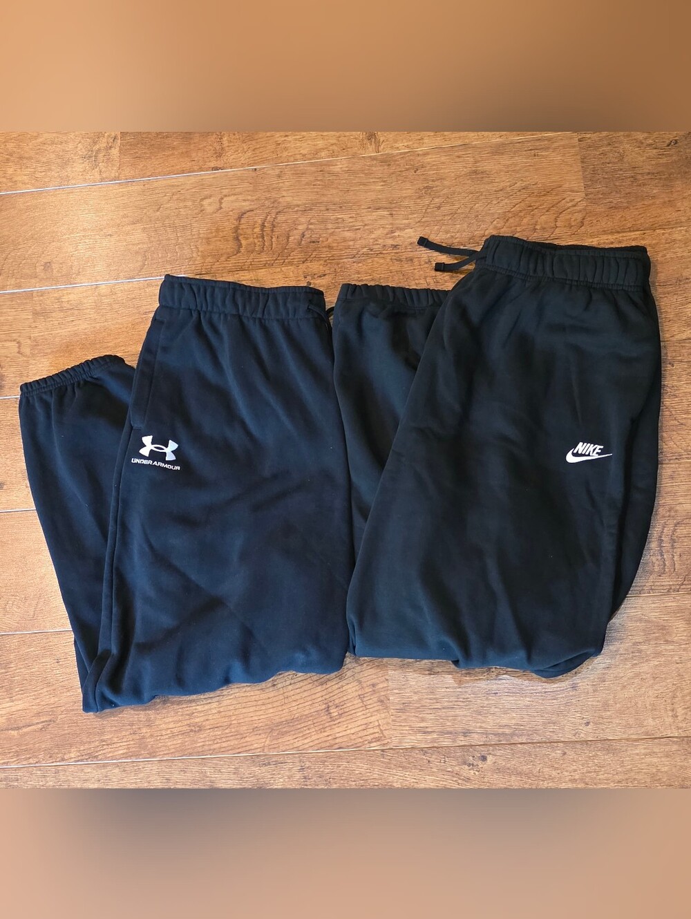 Womans Black (2 Piece Bundle) NIKE/UNDER ARMOUR sweats Size Large Oversized